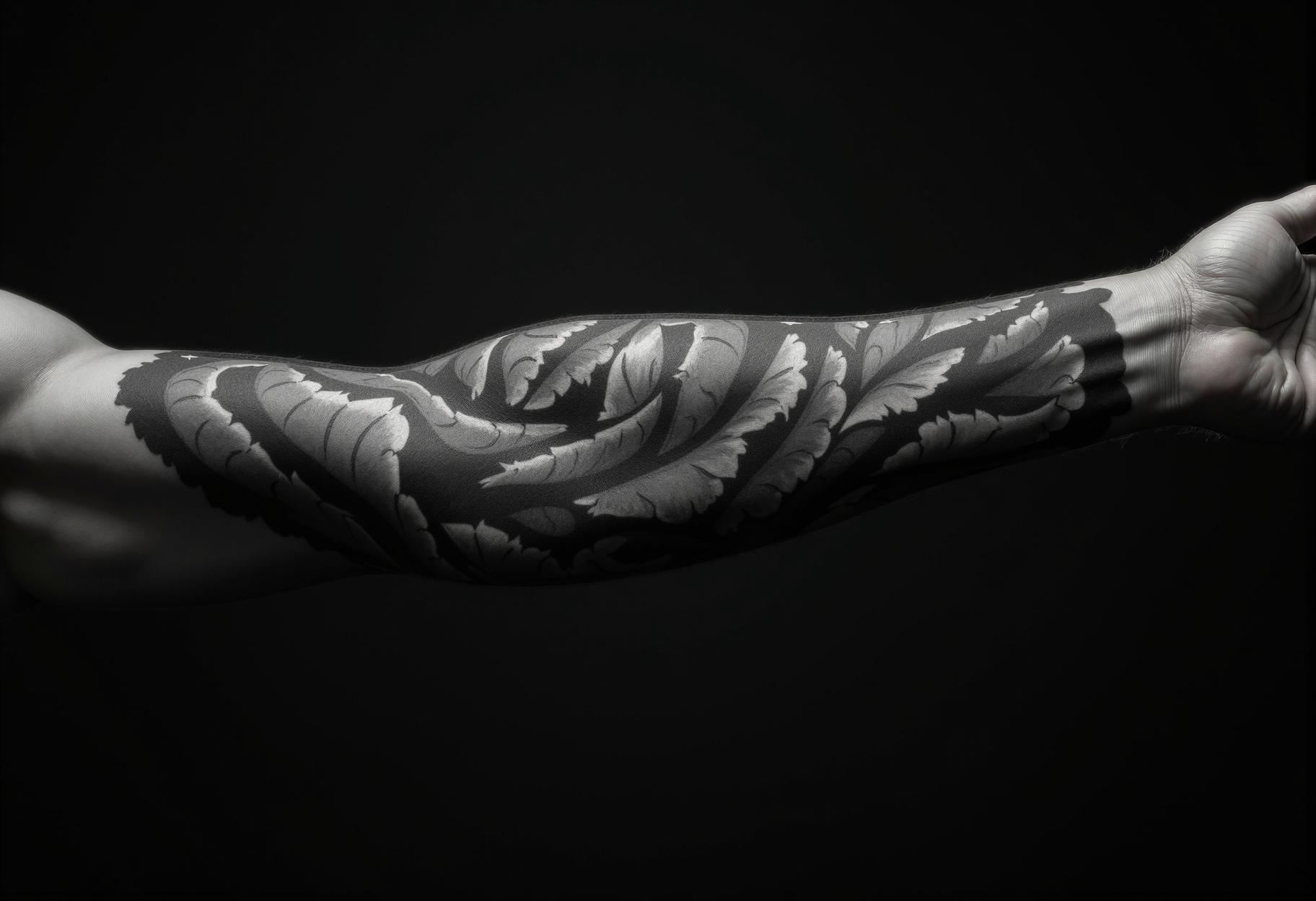 Black & grey sleeve